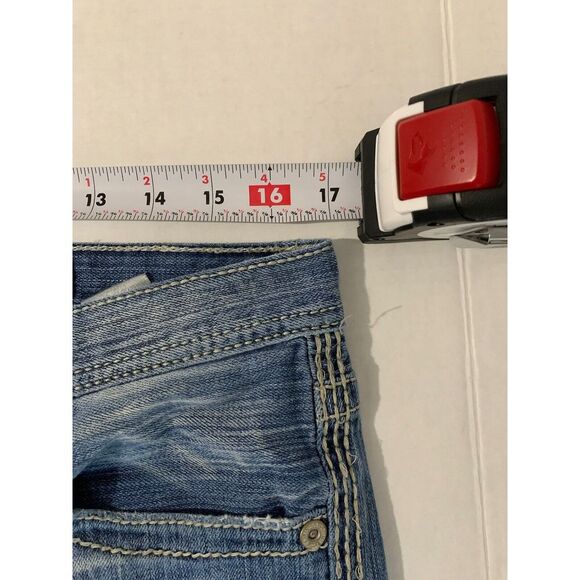 BKE Tyler Jeans Size 34x29 Mens Blue Denim Distressed Straight Leg Medium Wash - Picture 10 of 14